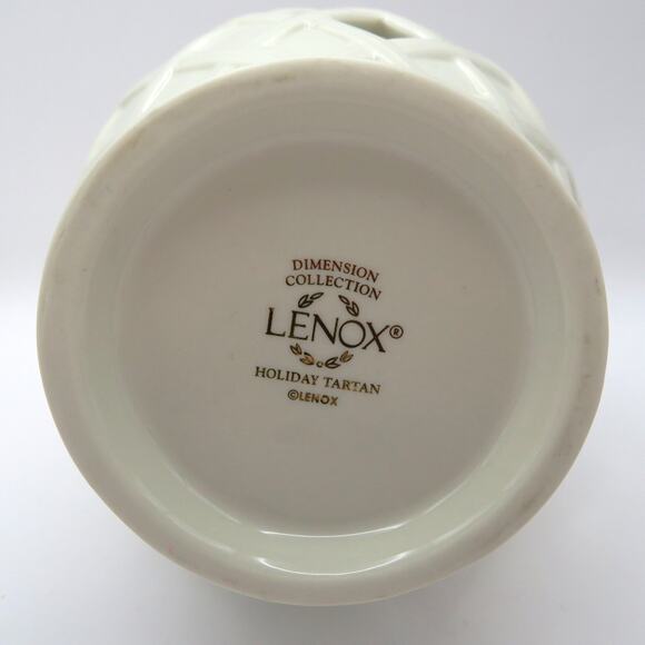 Lenox Holiday Tartan Luminary Tealight Wax Warmer Dimension Collection - Picture 9 of 11
